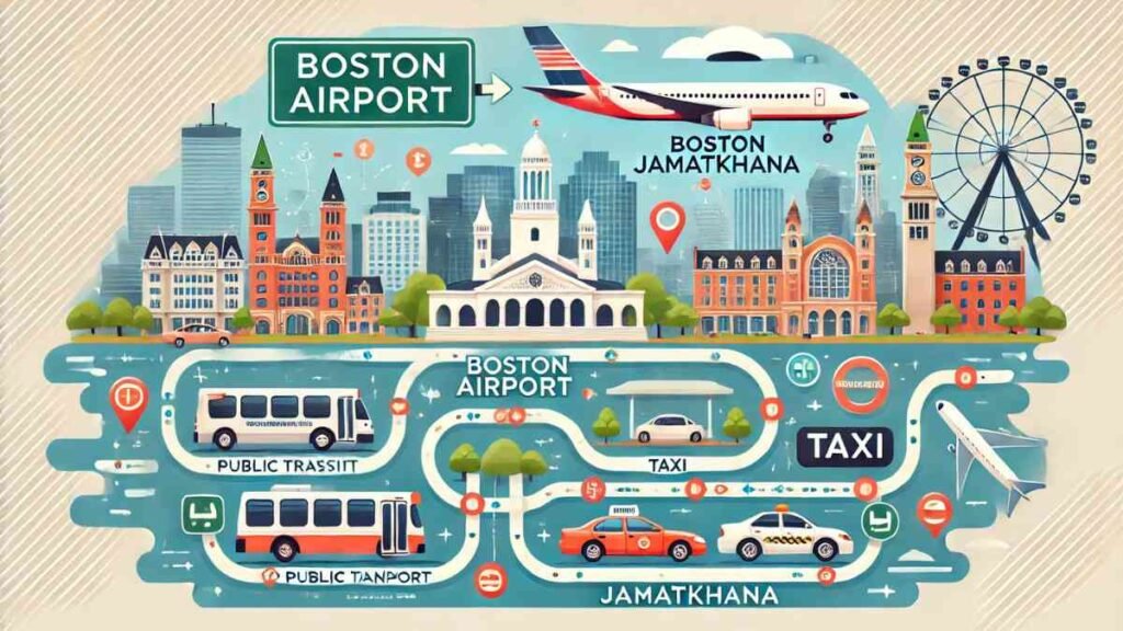 Boston Airport to Boston Jamatkhana